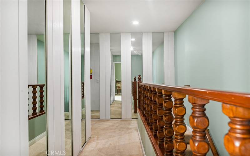 Large walk-in storage closet in hallway