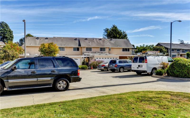 Guest parking directly behind home.