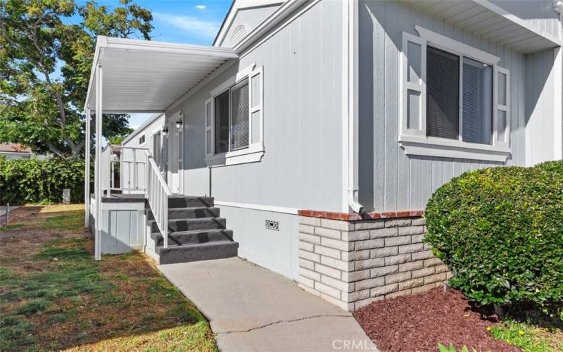 Front stairs to entrance ofhome