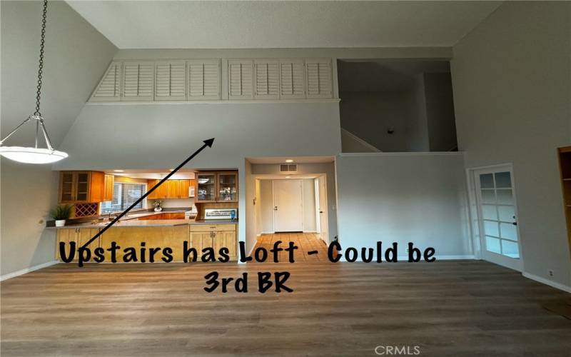 UPSTAIRS LOFT.