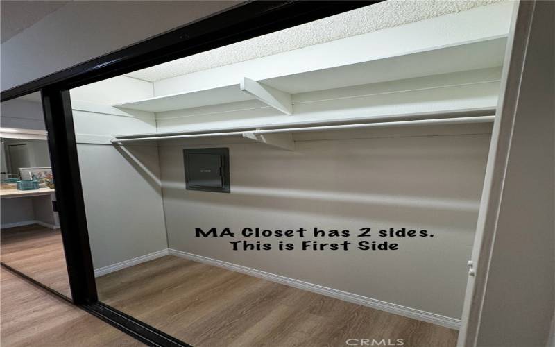 MASTER CLOSET W/2 SIDES.