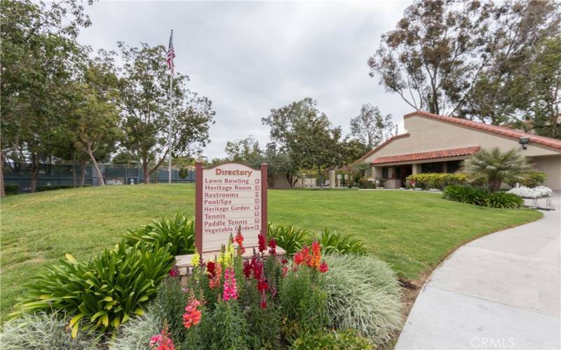 Tennis and secondary clubhouse.