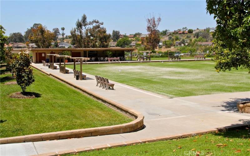 Lawn bowling.