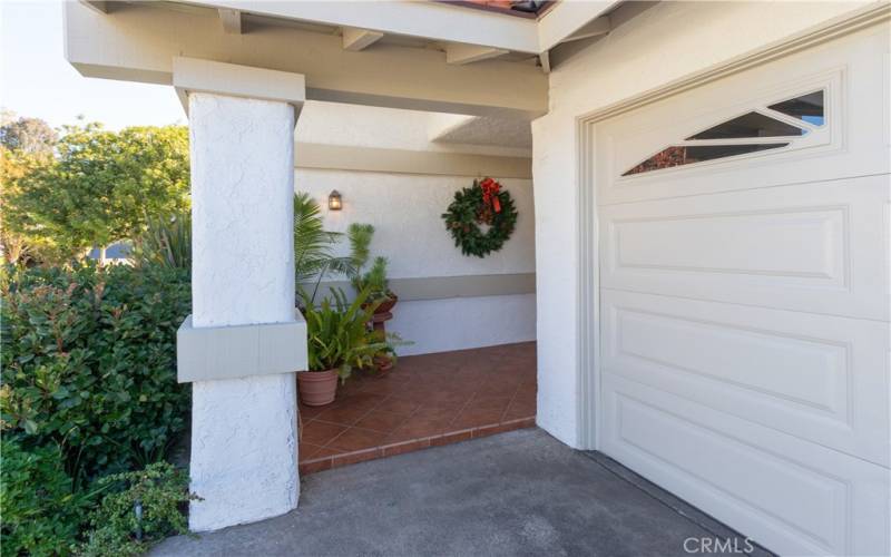 Covered entry porch.