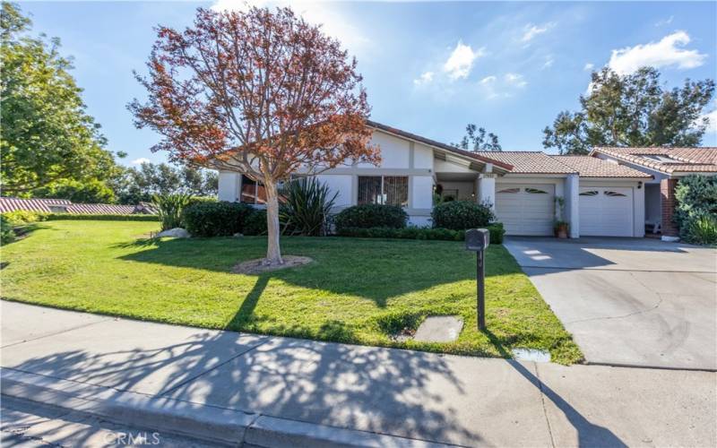 Great location on an elevated corner.  Single car garage with laundry.