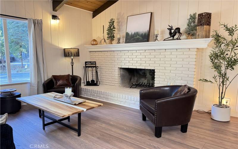 Brick Fireplace