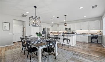 Gorgeous kitchen with dining area.