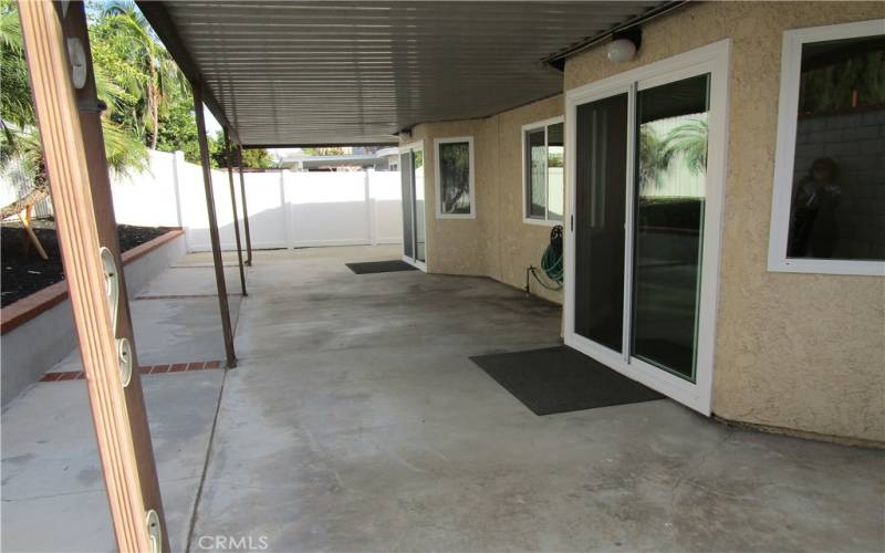 Serene Covered Patio off of both Kitchen & Master BR