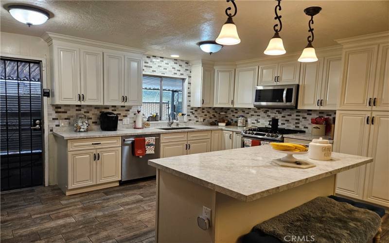 Island in Kitchen, 4 Security Screen Doors