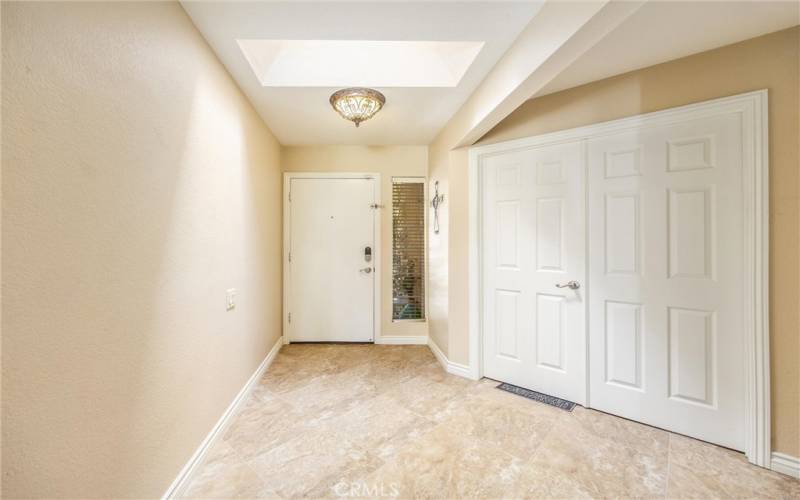 Large entry way.   Bedroom 1/office or den with double door entry.  Currently used as office and hobby room.