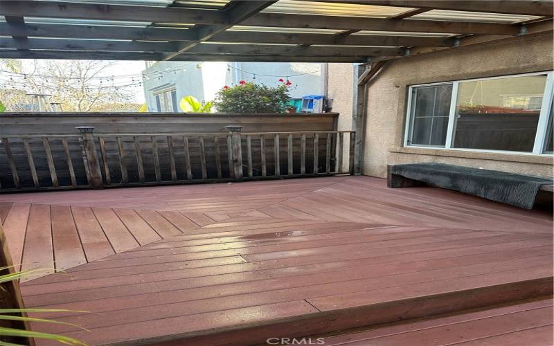 Rear Yard Deck