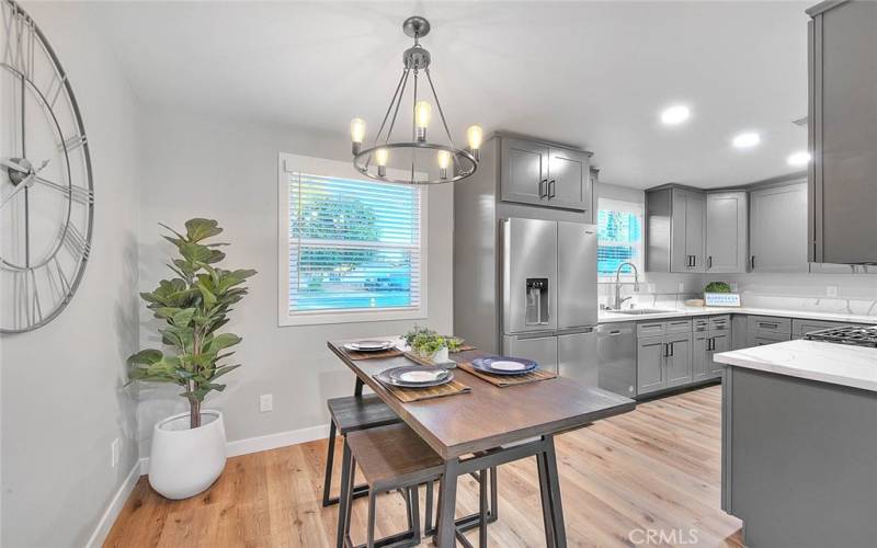 Dining Room Adjacent to Kitchen and Family Room.