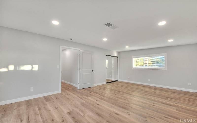 Bedroom 2: New Dual Pane Windows, New Blinds, New Recessed Lights, New Mirror Closet Sliding Doors, New Laminate Waterproof flooring, New Baseboards. New Doors.