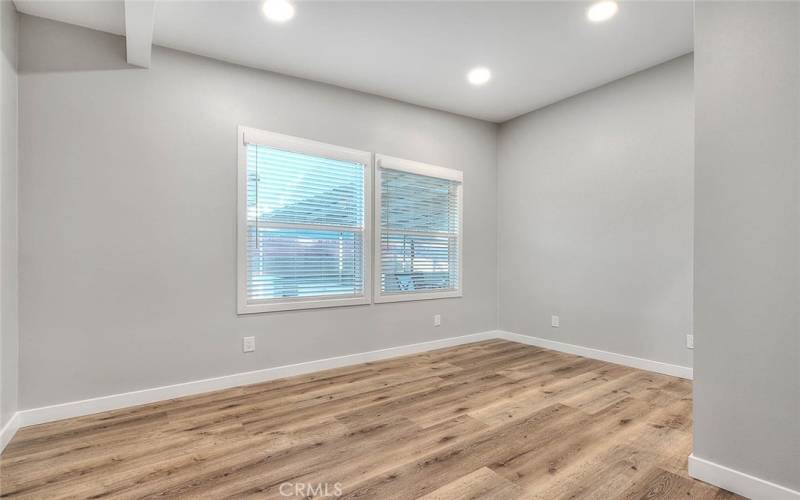 Bedroom 4: New Dual Pane Windows, New Blinds, New Recessed Lights, New Laminate Waterproof flooring, New Baseboards.