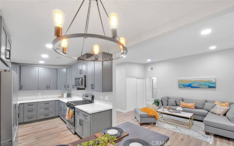 View of Kitchen and Family Room