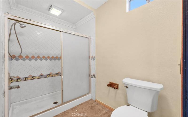 master bathroom with separated shower room