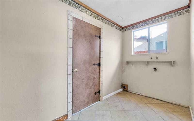 laundry Area with direct access the garage