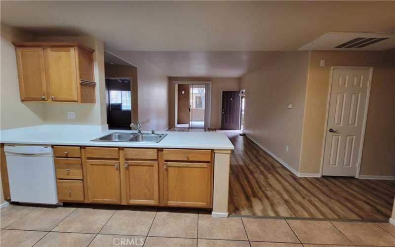 Kitchen and Living room