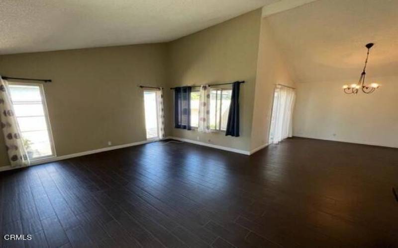 Dining room and living room