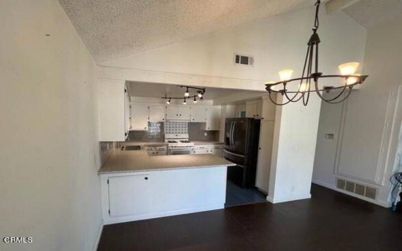 Dining room into Kitchen