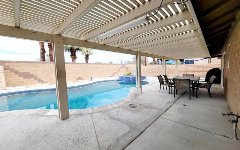 Backyard View from Dining Area