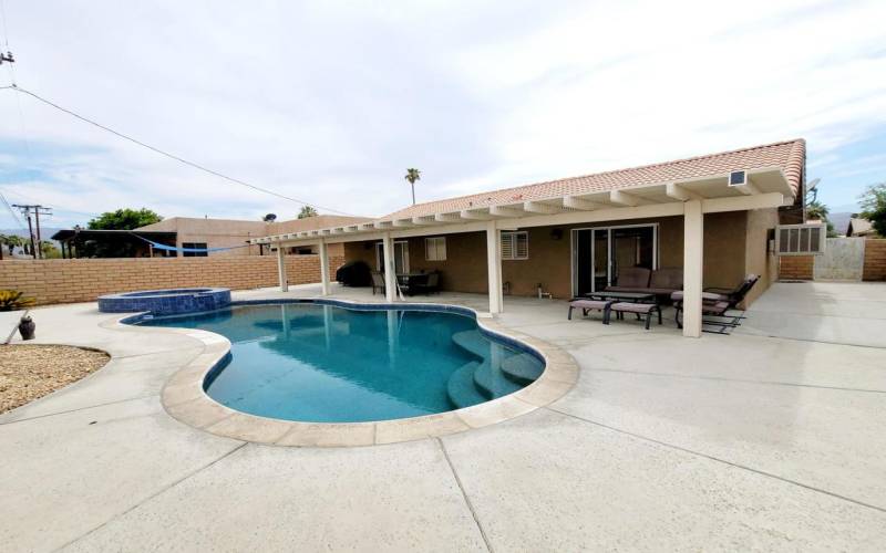 Backyard with Pool & Spa