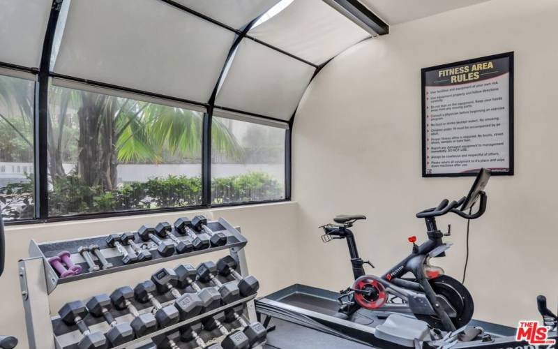 Fitness Center with Peloton