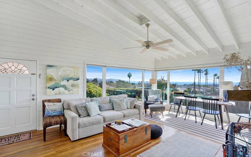 Sit down panormaic living room ocean views.