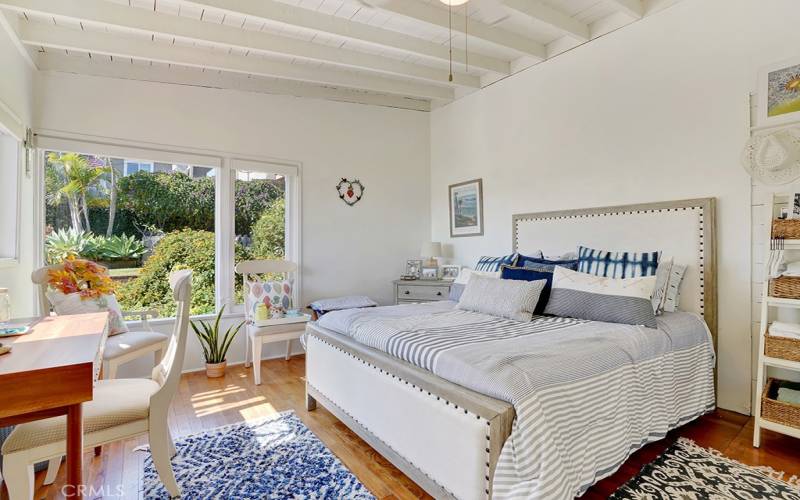 Downstairs bedroom with views to garden.