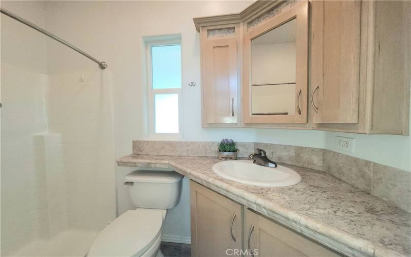 Bathroom with walk-in shower