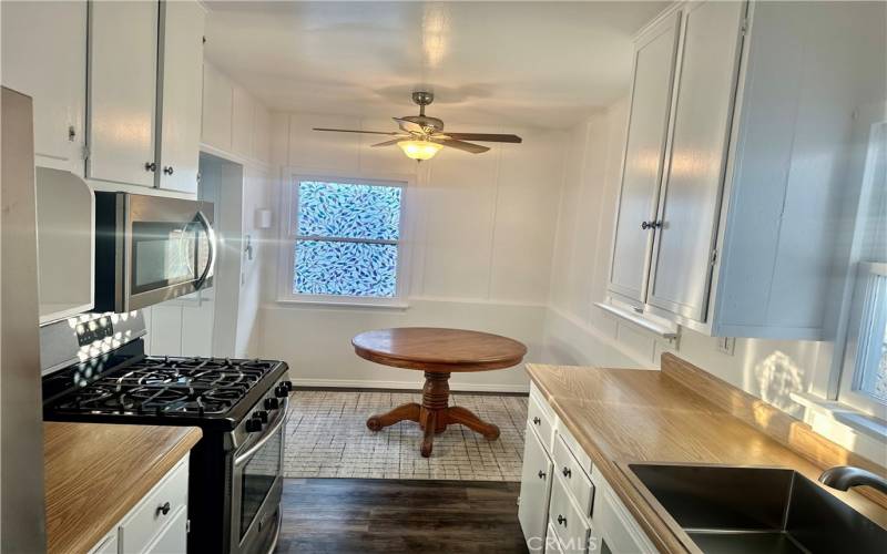 Kitchen and dining nook.