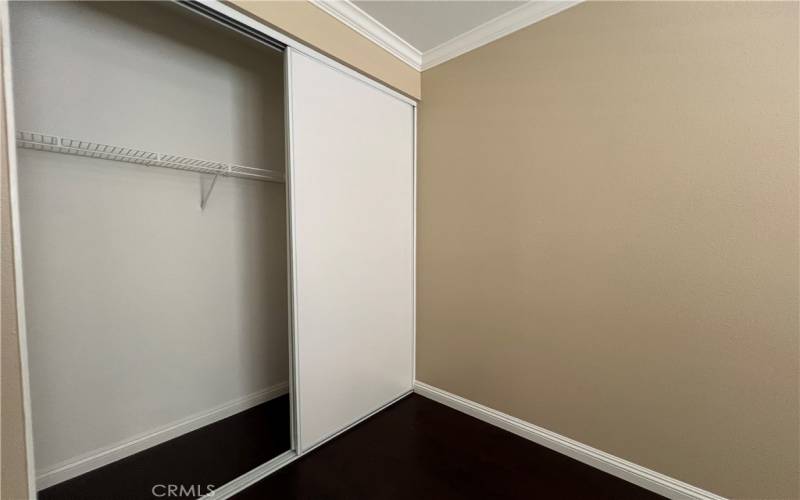 Main level bedroom closet