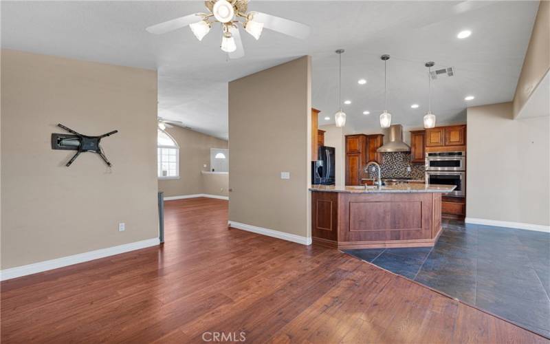 Secondary Living Room off Kitchen and Entry Living Room