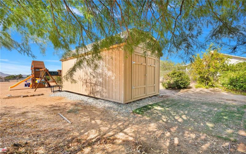 Shed in Backyard