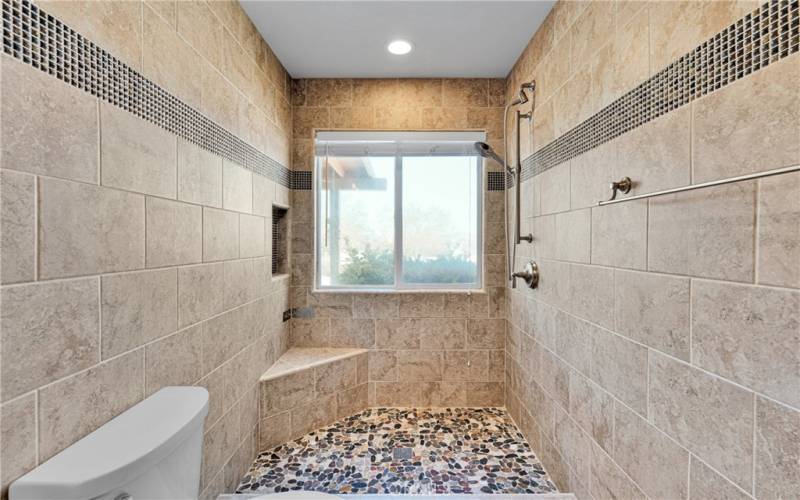 Primary Bath walk-in shower