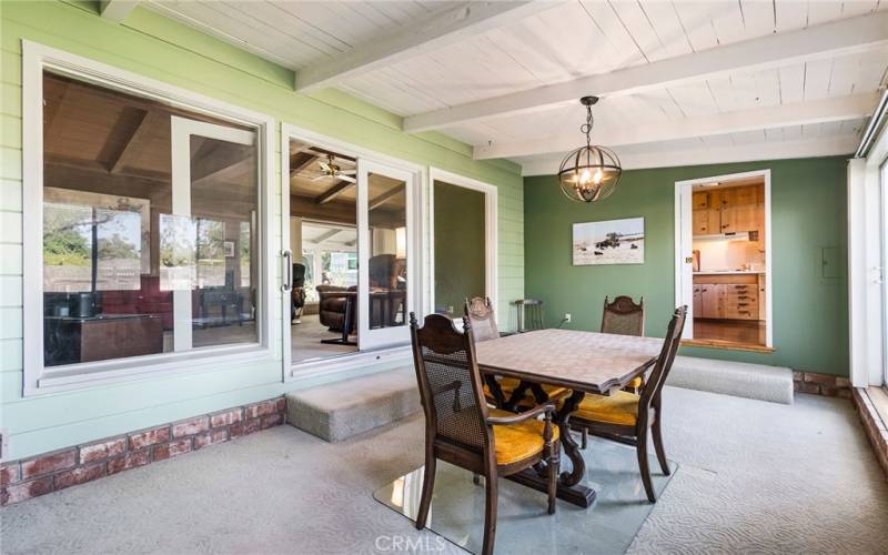 dining area sunroom