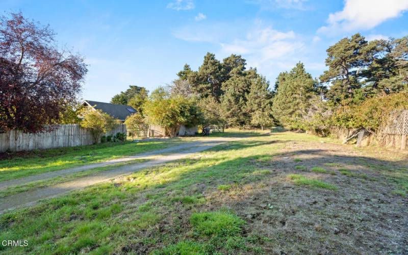 Open space and large driveway