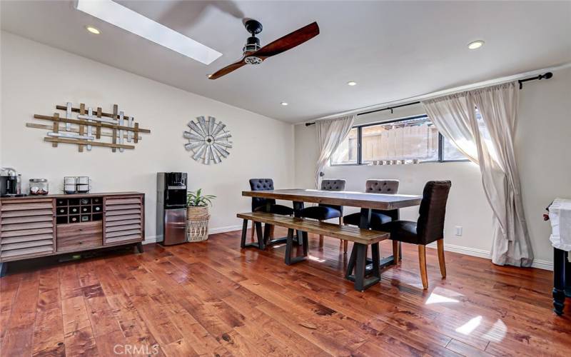 Skylights brightening up the living spaces