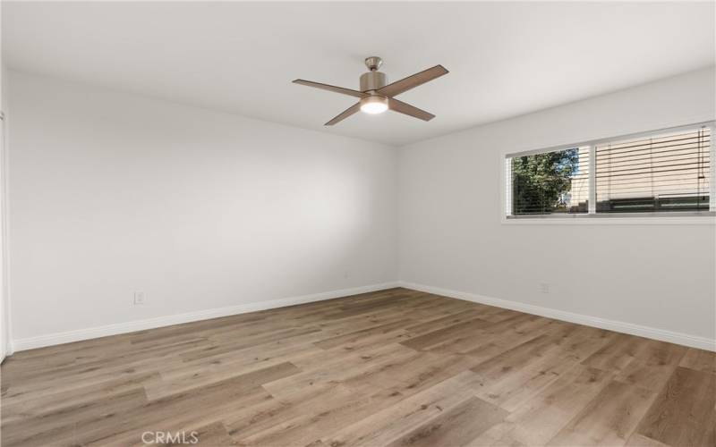 Bedroom 2 with ceiling fan