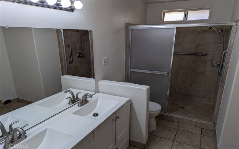 Bathroom with walk-in shower