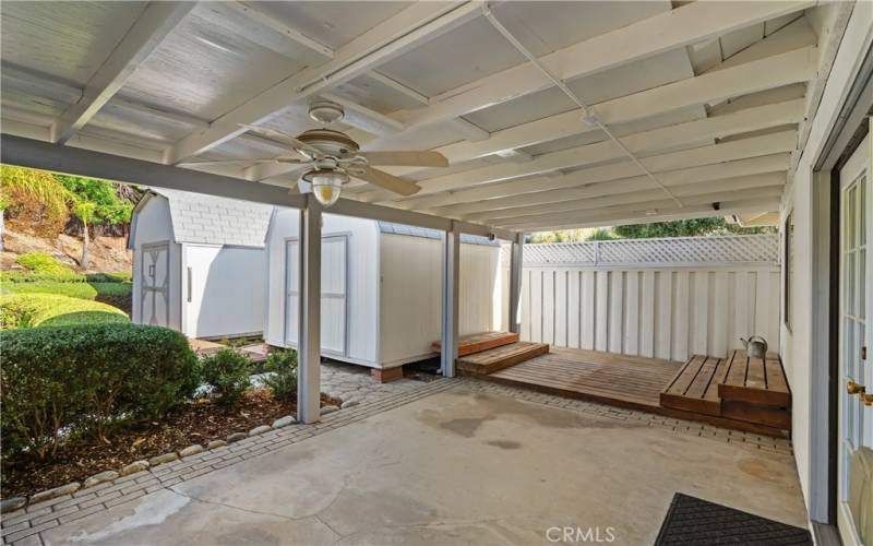 Backyard Patio Sitting Area