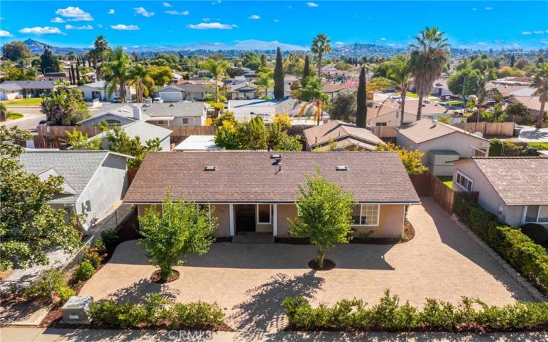 top view front home