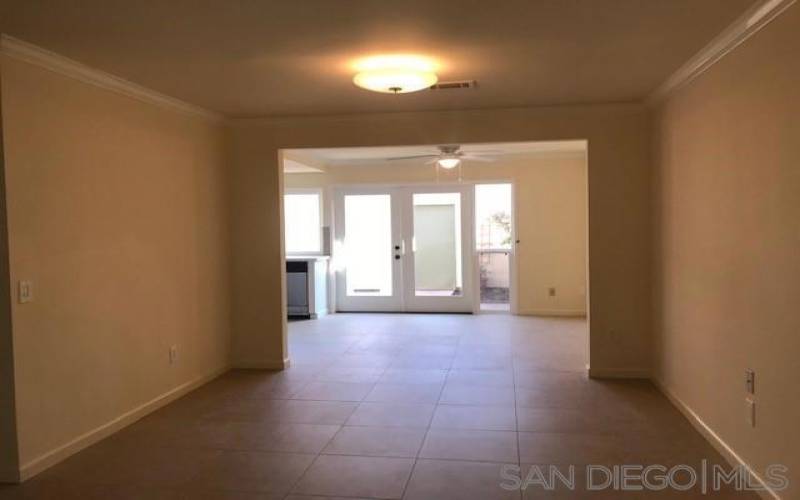 Livingroom Looking into Dining/Kitchen