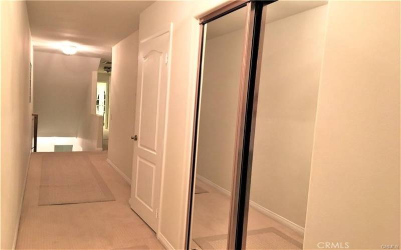 Large closets in hallway
