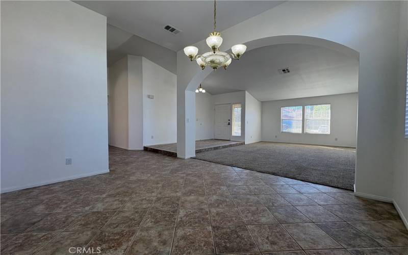 Dining Room Open to the Living Room