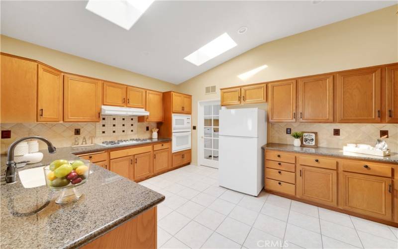 Tons of storage and prep space is this kitchen