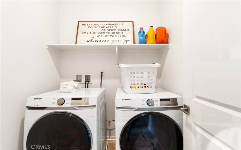 You will love the convenience of an upstairs laundry room!