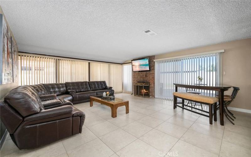 Large open living room with plenty of natural light.