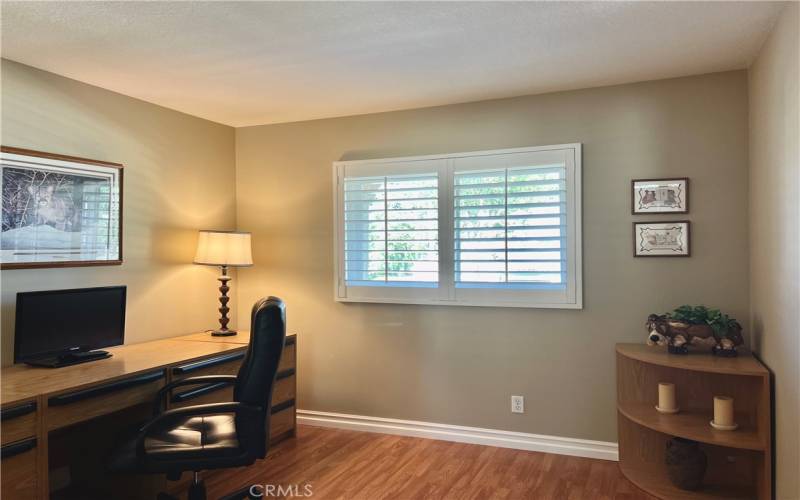 Bedroom #3 currently used as Office with closet!