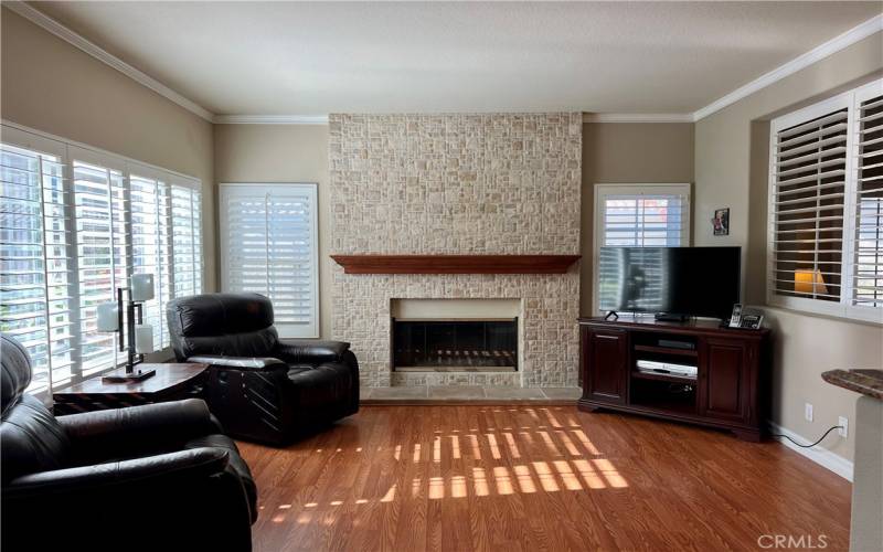 Adjoining Family Room with Fireplace!